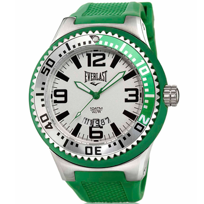 Relógio de Pulso Everlast Masculino Pulseira Verde Calendário E312