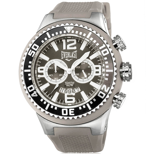 Relógio de Pulso Everlast Masculino Pulseira Cinza Cronógrafo E316