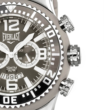 Relógio de Pulso Everlast Masculino Pulseira Cinza Cronógrafo E316