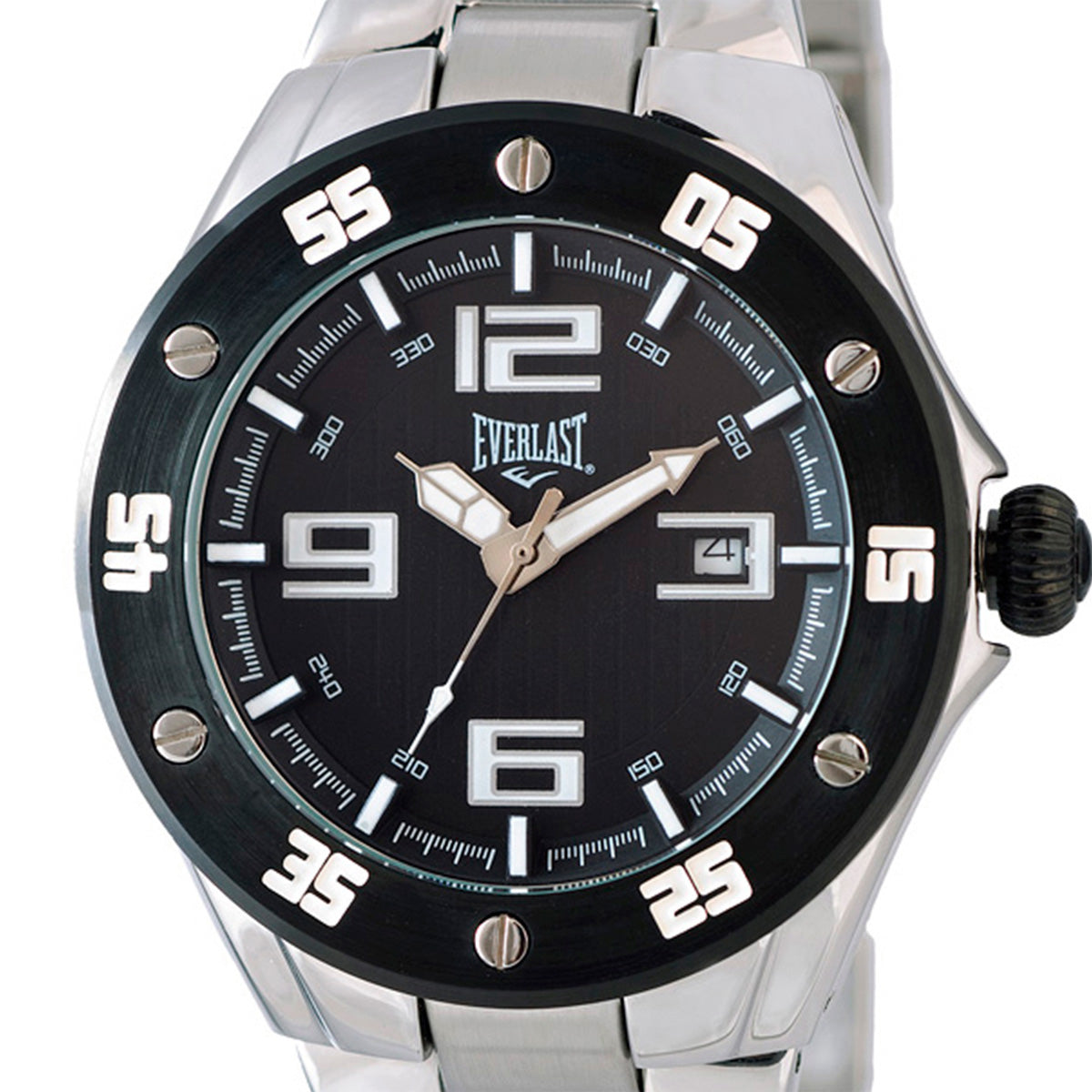Relógio de Pulso Everlast Masculino Calendário Aço E328