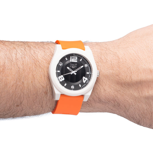Relógio de Pulso Everlast Analógico Pulseira Silicone Laranja E3713