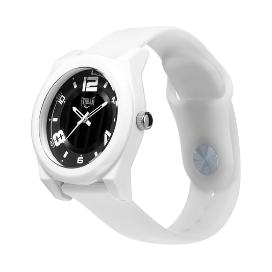 Relógio de Pulso Everlast Analógico Pulseira Silicone Branco E3715