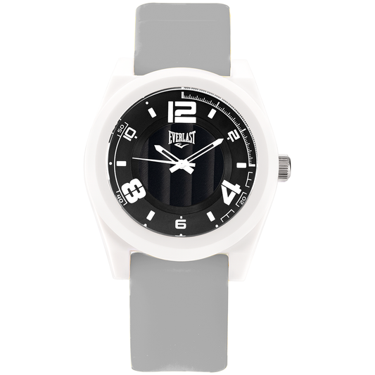 Relógio de Pulso Everlast Analógico Pulseira Silicone Cinza E3716