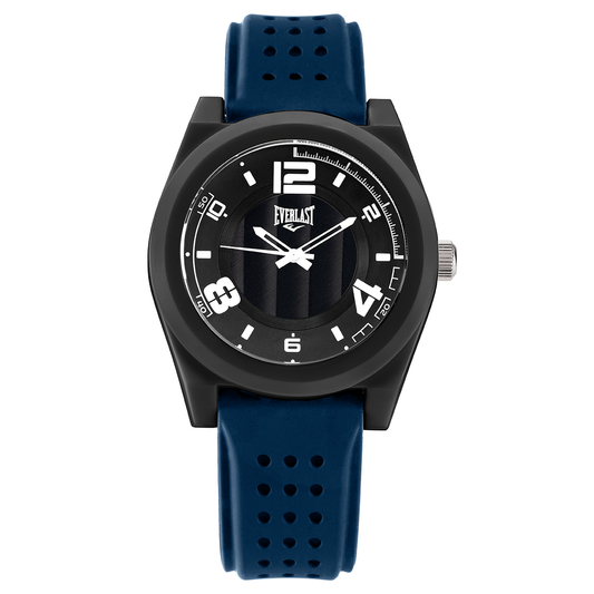 Relógio de Pulso Everlast Analógico Pulseira Silicone Azul Marinho E37210