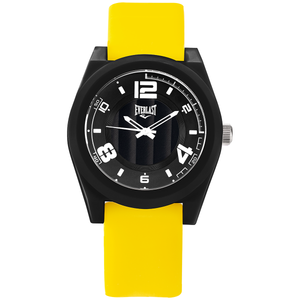 Relógio de Pulso Everlast Analógico Pulseira Silicone Amarelo E3722
