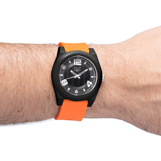 Relógio de Pulso Everlast Analógico Pulseira Silicone Laranja E3723