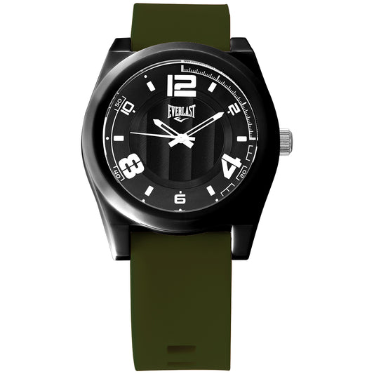 Relógio de Pulso Everlast Analógico Pulseira Silicone Verde E3727