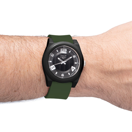 Relógio de Pulso Everlast Analógico Pulseira Silicone Verde E3727