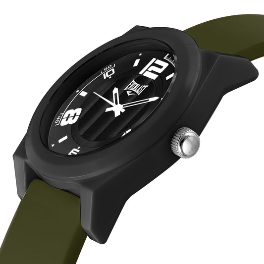 Relógio de Pulso Everlast Analógico Pulseira Silicone Verde E3727