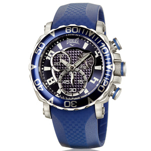 Relógio de Pulso Everlast Masculino Silicone Azul Cronógrafo E384