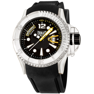 Relógio de Pulso Everlast Masculino Pulseira Silicone Preto Calendário E39230