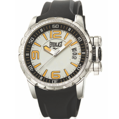 Relógio Everlast Masculino Silicone Preto Calendário E39530