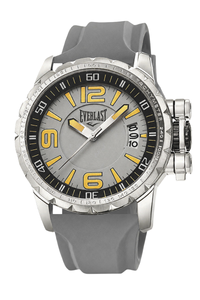 Relógio Everlast Masculino Silicone Cinza Calendário E39830C