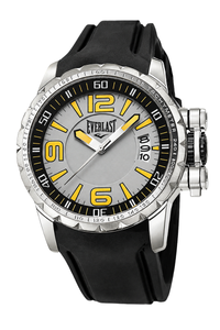 Relógio Everlast Masculino Silicone Preto Calendário E39830P