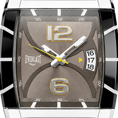 Relógio Everlast Masculino Silicone Preto Calendário E140