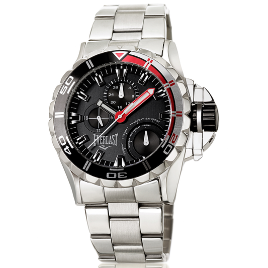 Relógio de Pulso Everlast Masculino Prateado E402