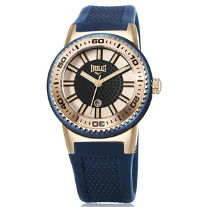 Relógio de Pulso Everlast Feminino Pulseira Azul Calendário E456