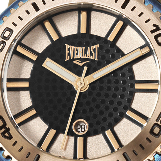 Relógio de Pulso Everlast Feminino Pulseira Azul Calendário E456
