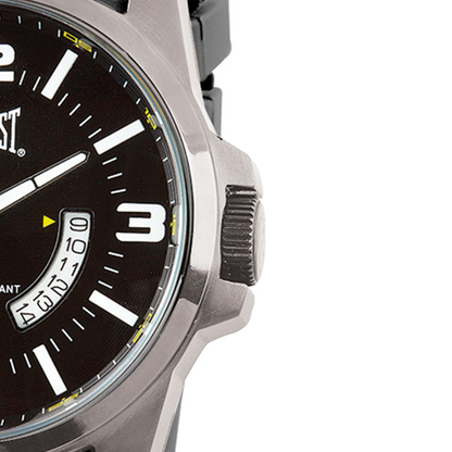 Relógio de Pulso Everlast Masculino Pulseira Silicone Preto Calendário E482