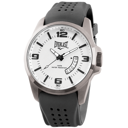 Relógio de Pulso Everlast Masculino Pulseira Silicone Preto Calendário E483