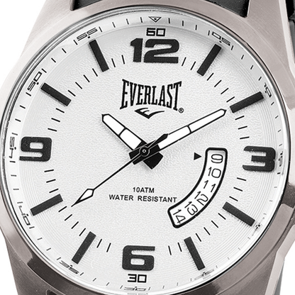 Relógio de Pulso Everlast Masculino Pulseira Silicone Preto Calendário E483