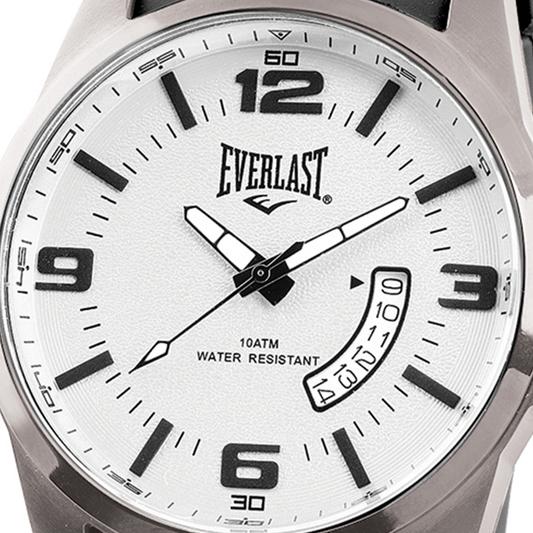 Relógio de Pulso Everlast Masculino Pulseira Silicone Preto Calendário E483