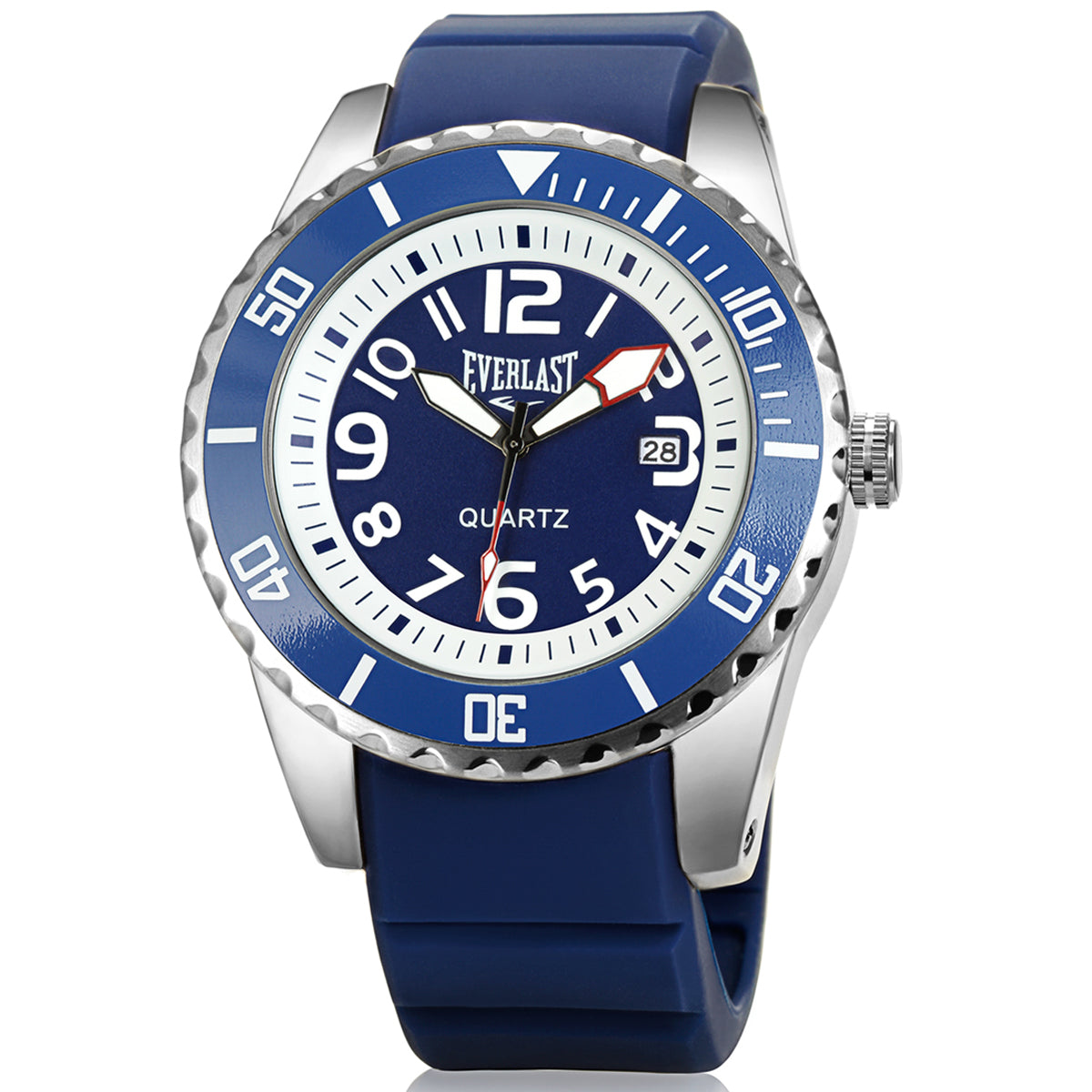 Relógio de Pulso Everlast Calendário Azul E510