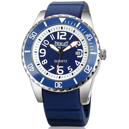 Relógio de Pulso Everlast Calendário Azul E510