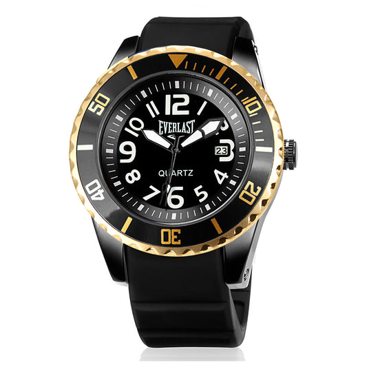 Relógio Masculino Everlast Analógico Preto e Dourado E518PD
