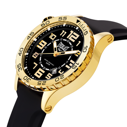Relógio de Pulso Everlast Masculino Pulseira Silicone Preto Calendário E536