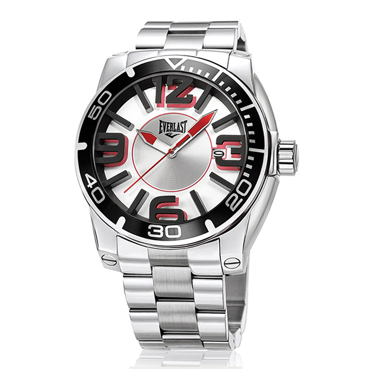 Relógio de Pulso Everlast Masculino Prateado E542