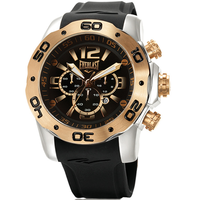 Relógio de Pulso Everlast Masculino Pulseira Silicone Cronógrafo E554