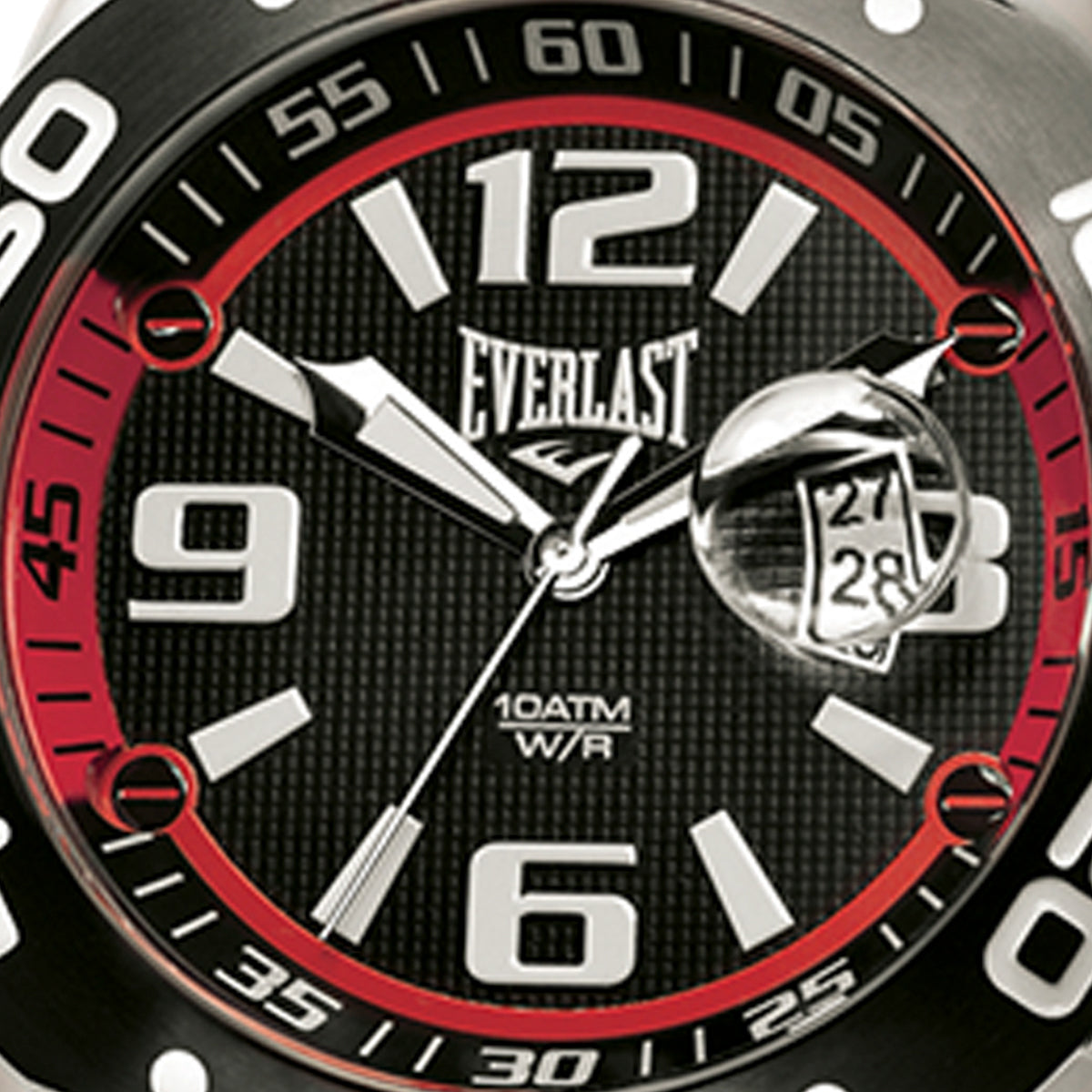 Relógio de Pulso Everlast Masculino Silicone Preto E558