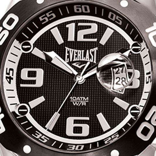 Relógio de Pulso Everlast Masculino Pulseira Silicone Preto Cronógrafo E559