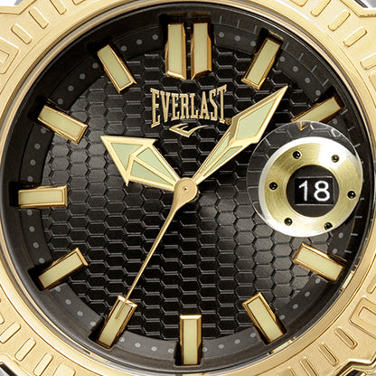 Relógio de Pulso Everlast Masculino Preto Calendário E576