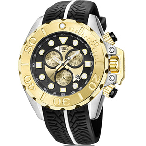 Relógio de Pulso Analógico Everlast Masculino Preto Cronógrafo E613