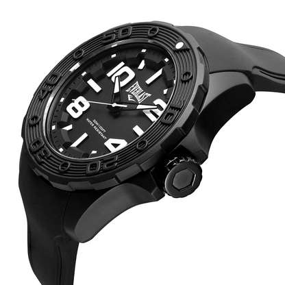 Relógio de Pulso Everlast Masculino Pulseira Silicone Preto E617