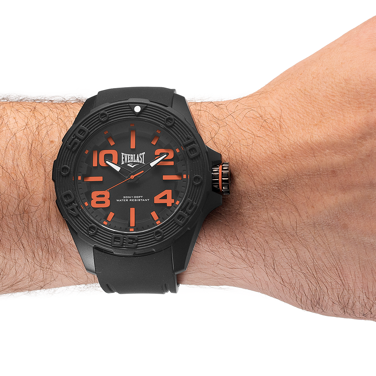Relógio Masculino Everlast Pulseira Silicone Preto E619