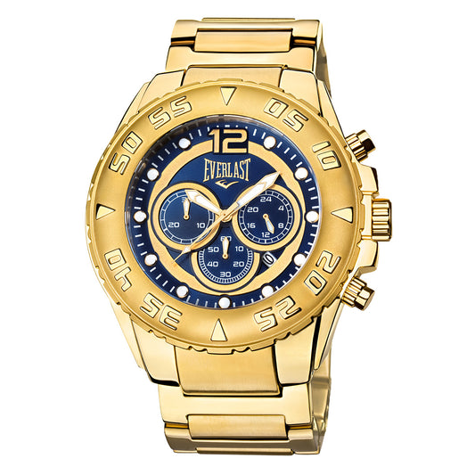 Relógio Masculino Everlast Dourado Cronógrafo E630
