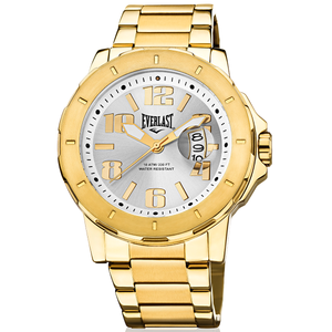 Relógio de Pulso Everlast Masculino Dourado Calendário E643