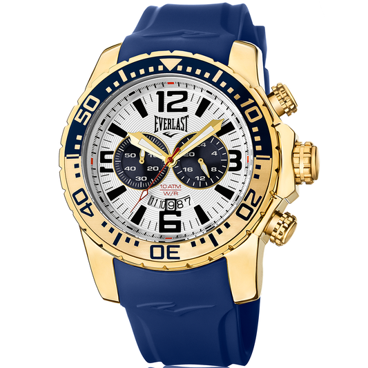 Relógio de Pulso Everlast Masculino Azul Cronógrafo E649