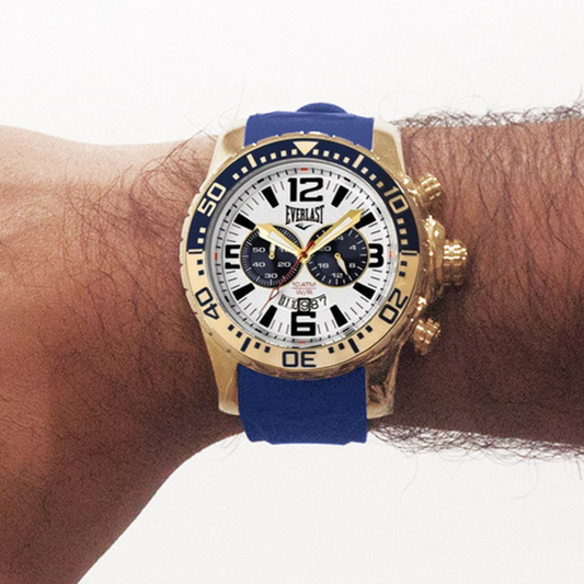 Relógio de Pulso Everlast Masculino Azul Cronógrafo E649