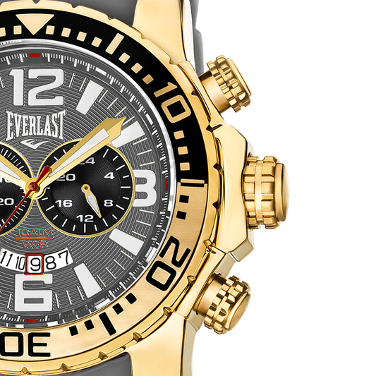 Relógio de Pulso Everlast Masculino Cinza Cronógrafo E650