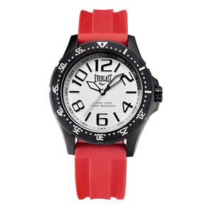 Relógio de Pulso Everlast Masculino Pulseira Silicone Vermelho E6714