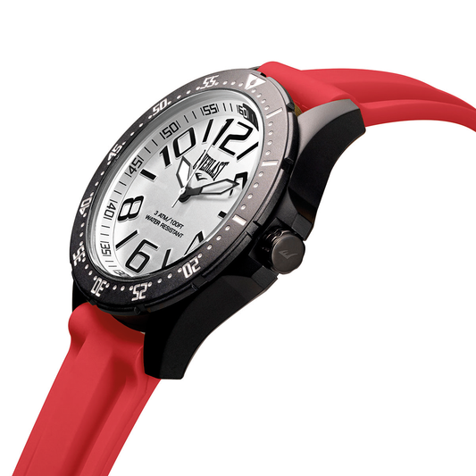 Relógio de Pulso Everlast Masculino Pulseira Silicone Vermelho E6714