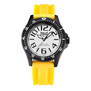 Relógio de Pulso Everlast Masculino Pulseira Silicone Amarelo E6715