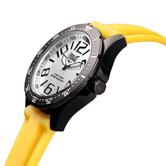 Relógio de Pulso Everlast Masculino Pulseira Silicone Amarelo E6715
