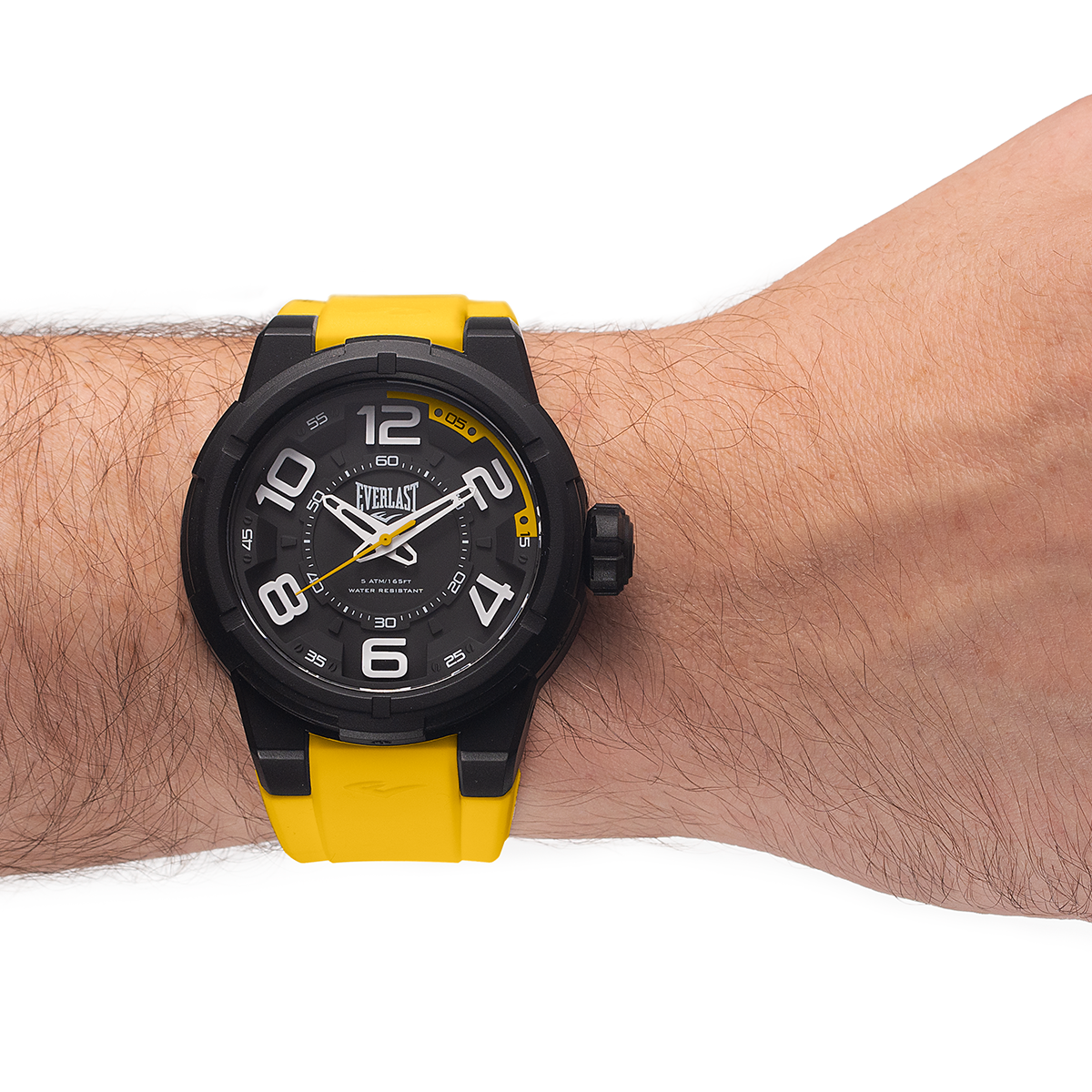 Relógio Masculino Everlast Silicone Amarelo E687