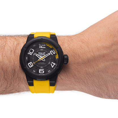 Relógio Masculino Everlast Silicone Amarelo E687