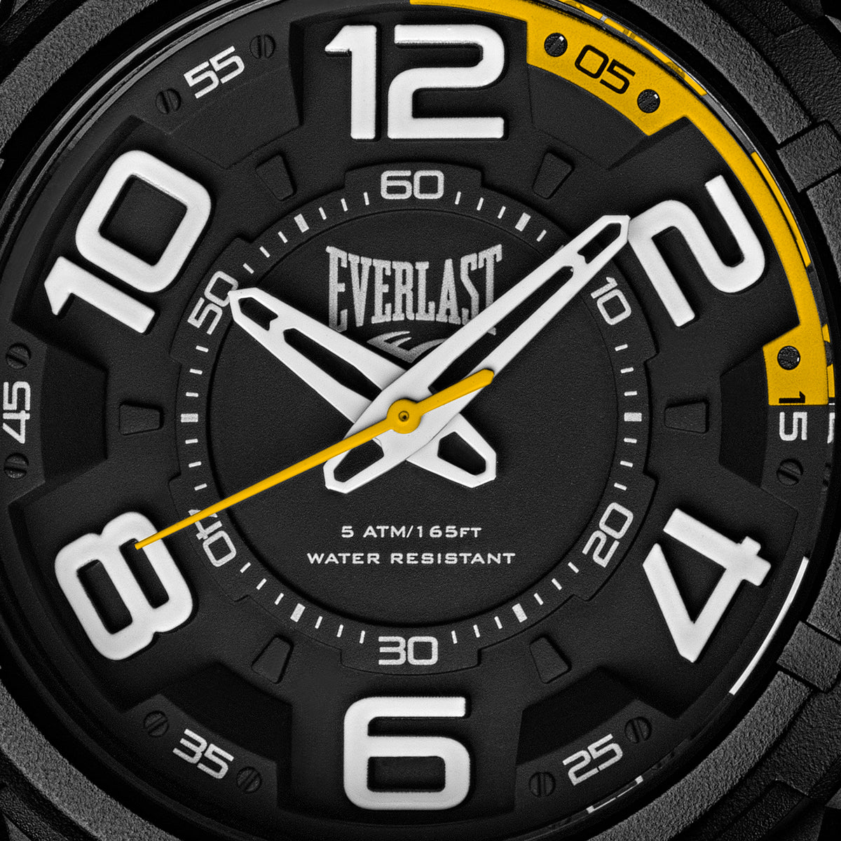 Relógio Masculino Everlast Silicone Amarelo E687